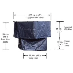 Norlog 260 Gallon Raised Koi Pond -Garden Irrigation Tools 260 gallon norlog pool liner