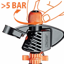 Claber Impact Tripod Sprinkler - 8709 7 Claber Impact Tripod Sprinkler - 8709 -Garden Irrigation Tools 8709 ajustment 1