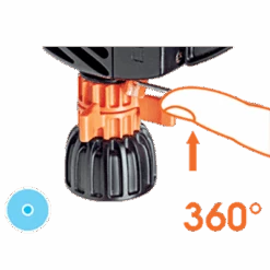 Claber Impact Tripod Sprinkler - 8709 6 Claber Impact Tripod Sprinkler - 8709 -Garden Irrigation Tools 8709 ajustment 360