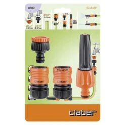 Claber Hose Connector Set 1/2" Aquastop - 8802 3 Claber Hose Connector Set 1/2" Aquastop - 8802 -Garden Irrigation Tools 8802 claber