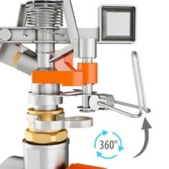 Claber Impact Sprinkler On Metal Spike - 9623 -Garden Irrigation Tools 9623 2