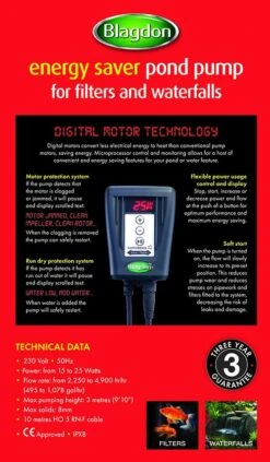 Blagdon Amphibious IQ Pond Pump 2250-4500 - 1056106 -Garden Irrigation Tools amphib iq 2250 4500 2