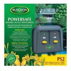 Outdoor Switchbox - Two Outlet Blagdon Powersafe -Garden Irrigation Tools blagdon powersafe two outlet switchbox
