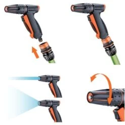 Claber Precision Hose Spray Gun - 9561 -Garden Irrigation Tools claber 9561 precision hose spray gun