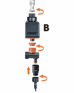 Claber Irrigation Drip Kit With Logica Timer - 90766 -Garden Irrigation Tools claber dripper kit with timer