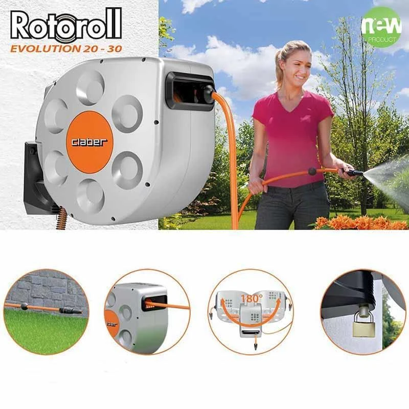 Claber Rotoroll Evolution 30m Automatic Hose Reel - 8697 2 Claber Rotoroll Evolution 30m Automatic Hose Reel - 8697 - Image 2