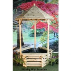 Norlog Wishing Well With Fountain -Garden Irrigation Tools garden wishing well with fountain 26 liner easy build ki 3