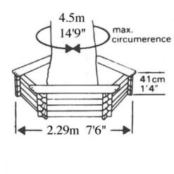 Norlog Giant Tree Seat Planter -Garden Irrigation Tools giant tree seat size norlog