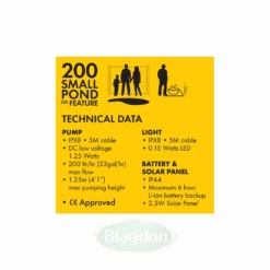 Blagdon Liberty Solar Pond Feature Pump - 1057233 12 Blagdon Liberty Solar Pond Feature Pump - 1057233 -Garden Irrigation Tools liberty solar pump data