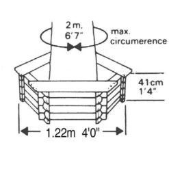 Norlog Medium Tree Seat Planter -Garden Irrigation Tools medium tree seat norlog