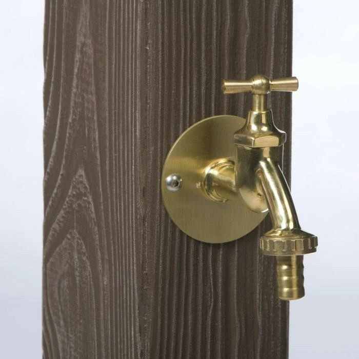 Garden Watering Post Walnut Wood Effect Standpipe 2 Garden Watering Post Walnut Wood Effect Standpipe - Image 2