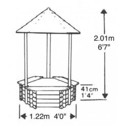 Norlog Wishing Well Planter -Garden Irrigation Tools wishing well planter